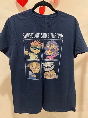 90s Cartoon Graphic T Shirt Shreddin Since the 90s Retro Streetwear Tee Size M/L